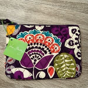 NWT Retired Vera Bradley Quilted Cosmetic Pouch – Multicolor Floral Pattern